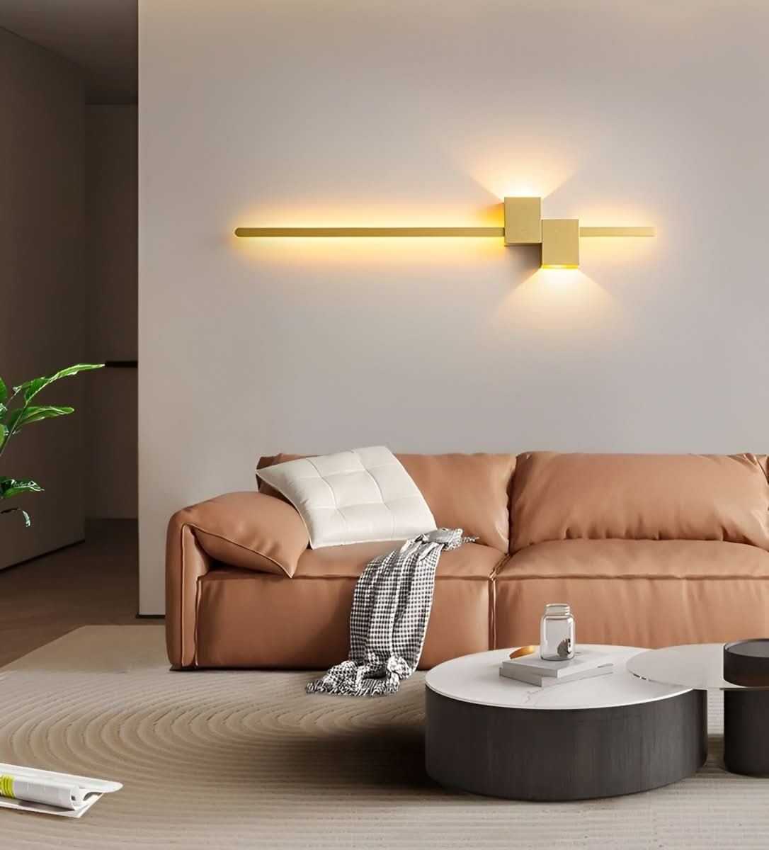 Wall Light LED Minimalist | Metal, Indirect Lighting | 62cm, 92cm, 122cm