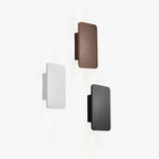 Indoor wall lamp modern LED rectangular metal fixture in multiple colour options
