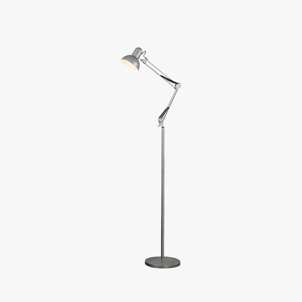 Folding metal floor lamp modern minimalist design, available in black, white, red, yellow and silver