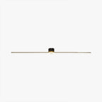Flush mount ceiling light linear LED for bedroom and living room, sleek metal and silicone gel design
