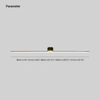 Flush mount ceiling light linear LED for bedroom and living room, sleek metal and silicone gel design