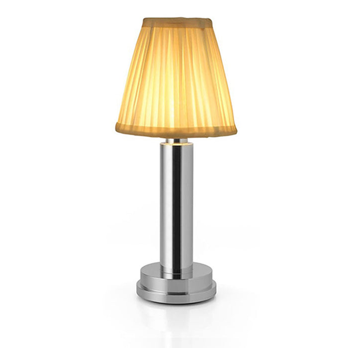 Cordless Table Lamp | Touch Control, Rechargeable | Fabric Shade
