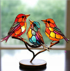 Window bird decoration hanging sun catcher ornament, reflective light
