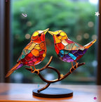 Window bird decoration hanging sun catcher ornament, reflective light