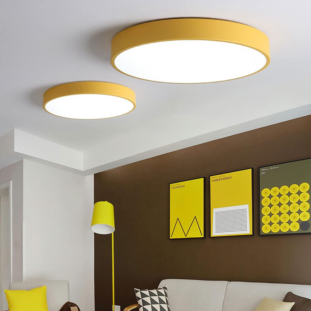 LED Ceiling Light Round Flush Mount | Iron &, Multi-Size | Galia
