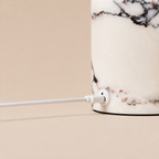 Rechargeable Table Lamp | White Marble, Cordless, Dimmable | USB-C