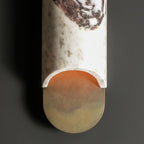 Wall Lamp Indoor LED Capsule Travertine Marble Brass Bedroom