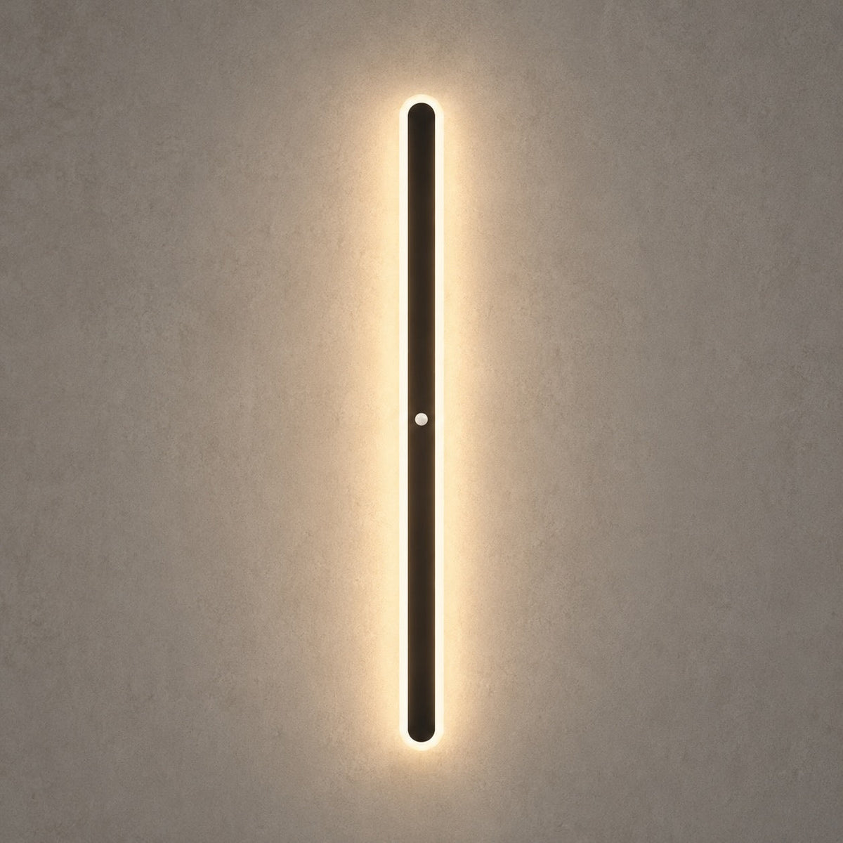 Linear outdoor wall light IP65 dimmable LED minimalist black metal