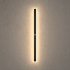 Linear outdoor wall light IP65 weatherproof dimmable LED minimalist metal black