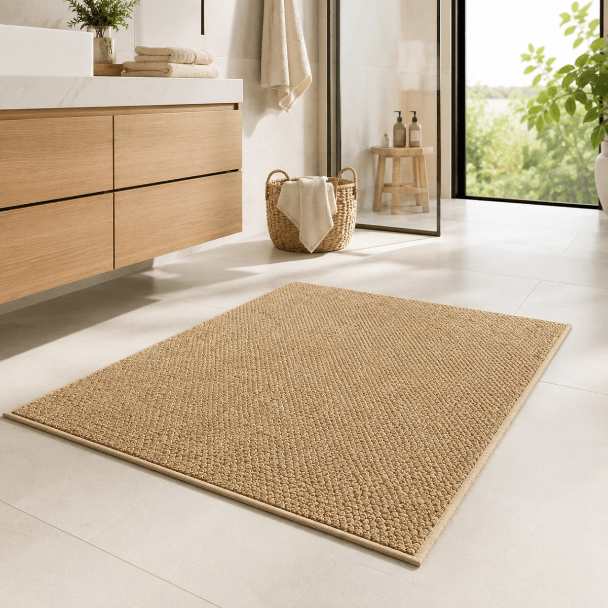 Absorbent Door Mat Quick Drying Non Slip Woven Machine Washable