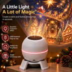 Christmas Light Projector Moving Stars | USB Powered, Indoor, White
