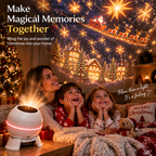 Christmas Light Projector Moving Stars | USB Powered, Indoor, White