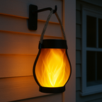 Solar Lantern Lights | Flickering Flame Effect, Waterproof, Dual Charging