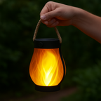 Solar Lantern Lights | Flickering Flame Effect, Waterproof, Dual Charging