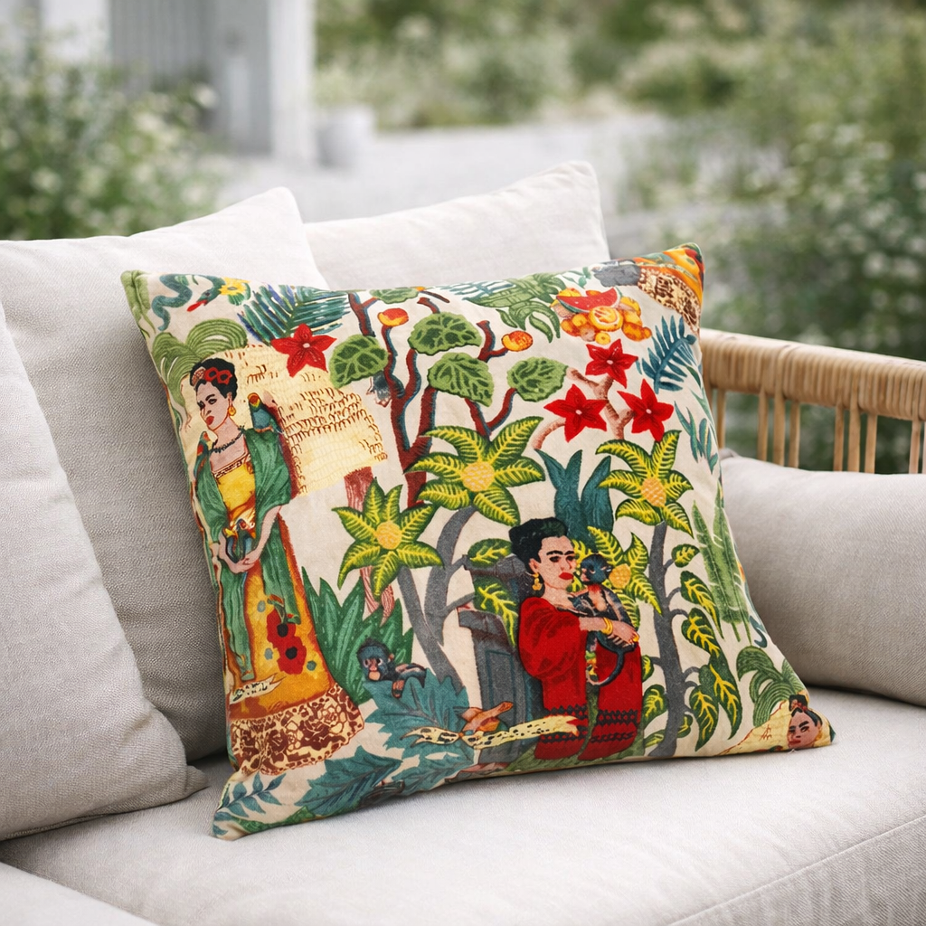 Botanical Velvet Cushion Cover