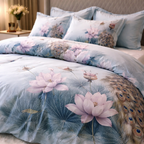 Floral Duvet Cover Set - Vintage Botanical Bedding King Queen