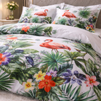 Floral Duvet Cover Set - Vintage Botanical Bedding King Queen