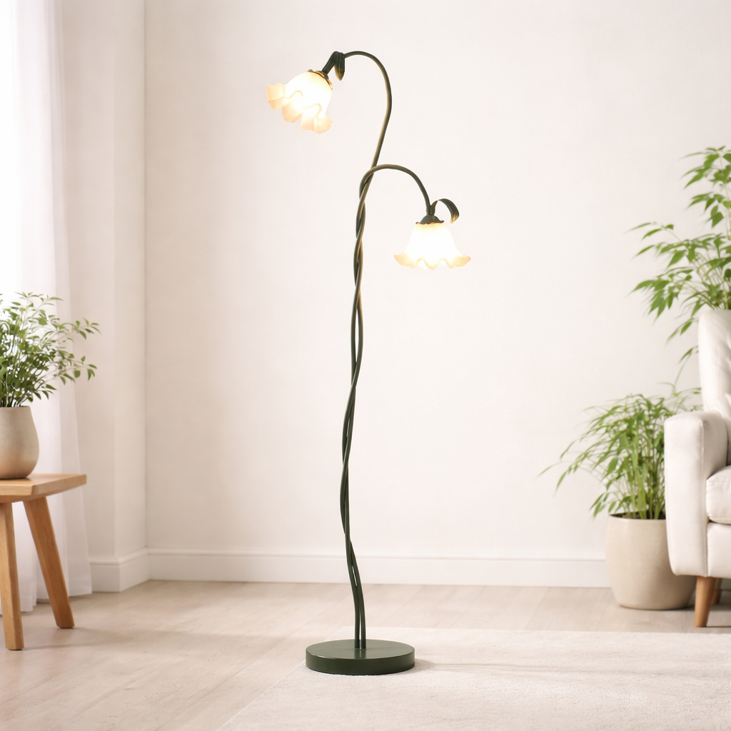 Floral Floor Lamp LED E14 - Botanical Standing Light