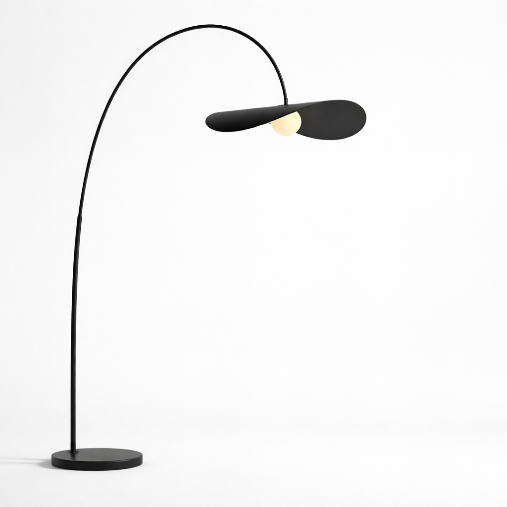 Modern Arc Floor Lamp - Minimalist LED Ambient Light