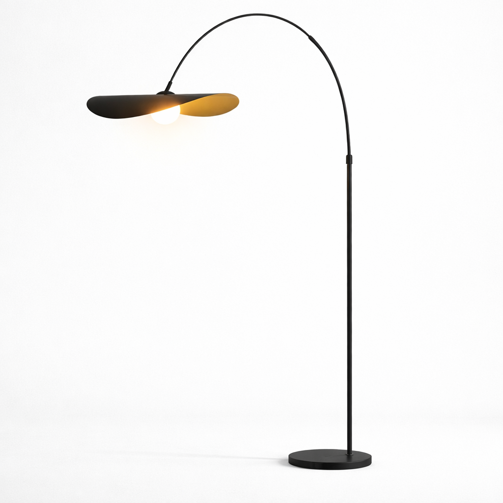 Modern Arc Floor Lamp - Minimalist LED Ambient Light