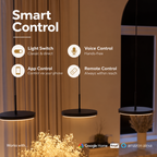 Iris | Pendant Light | Dimmable Warm White, Multi-Light | Smart Home