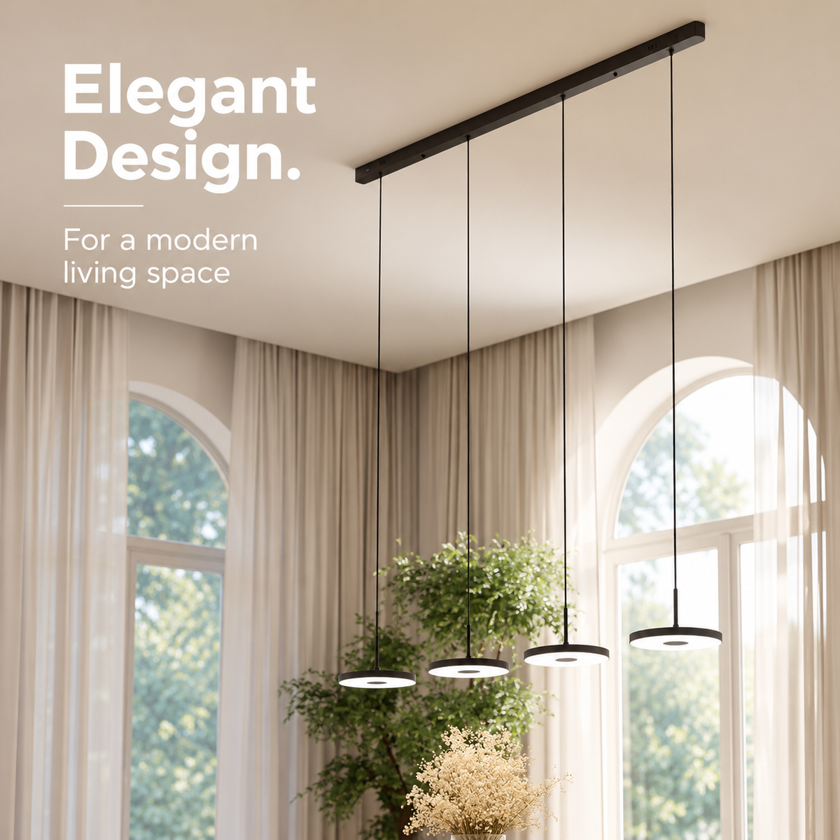 Iris | Pendant Light | Dimmable Warm White, Multi-Light | Smart Home