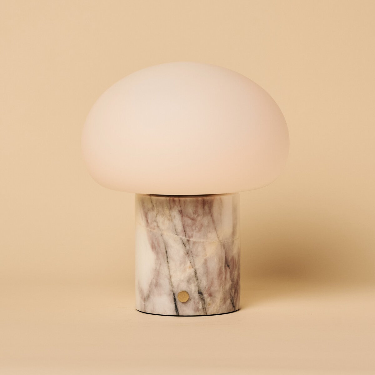 Inez | Rechargeable Table Lamp | White Lilac Marble, Cordless, Dimmable | LED
