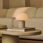 Briar | Rechargeable Marble Table Lamp | Cordless, Dimmable | White Statuarietto