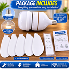 Socket Fan Ceiling Fan with Light | LED, Remote Control, E27/B22