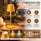 Cordless LED Table Lamp | Rechargeable, Dimmable, IP65