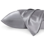 Silk pillow case 2 pack for hair and skin, smooth satin silk surface