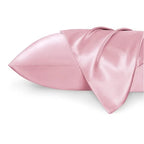 Silk pillow case 2 pack for hair and skin, smooth satin silk surface