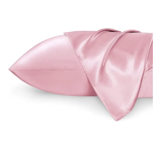 Silk pillow case 2 pack for hair and skin, smooth satin silk surface