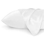 Silk pillow case 2 pack for hair and skin, smooth satin silk surface