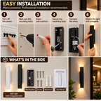 Cylindrical Wall Lights | Modern LED, Metal