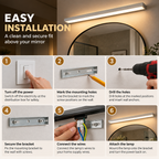 LED Vanity Light Bar | Linear Mirror Wall Sconce, Warm & Cool