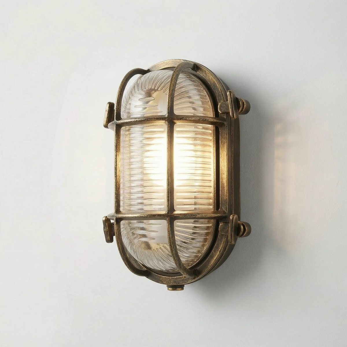 Industrial Style Wall Light | Caged Outdoor Sconce, E27