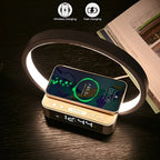 Table Lamp with Wireless Charger, Alarm Clock & Touch Control