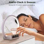 Table Lamp with Wireless Charger, Alarm Clock & Touch Control