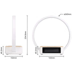 Table Lamp with Wireless Charger, Alarm Clock & Touch Control