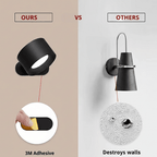 Wall Light | Wireless Nordic, Remote Control | Oak, White, Black