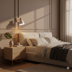 Nina | Wall Sconce | Modern Minimalist LED, Wooden Cone, 1-Light | Iron & Wood