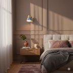 Nina | Wall Sconce | Modern Minimalist LED, Wooden Cone, 1-Light | Iron & Wood