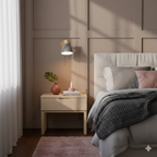 Nina | Wall Sconce | Modern Minimalist LED, Wooden Cone, 1-Light | Iron & Wood