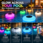 Solar Pool Lights Floating RGB LED Waterproof Color Changing