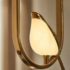 LED Pendant Light | Gold Bird Design, Adjustable Height, No Bulb Needed