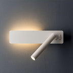 Wall reading light adjustable head LED indoor modern design, matte metal finish