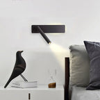 Wall reading light adjustable head LED indoor modern design, matte metal finish