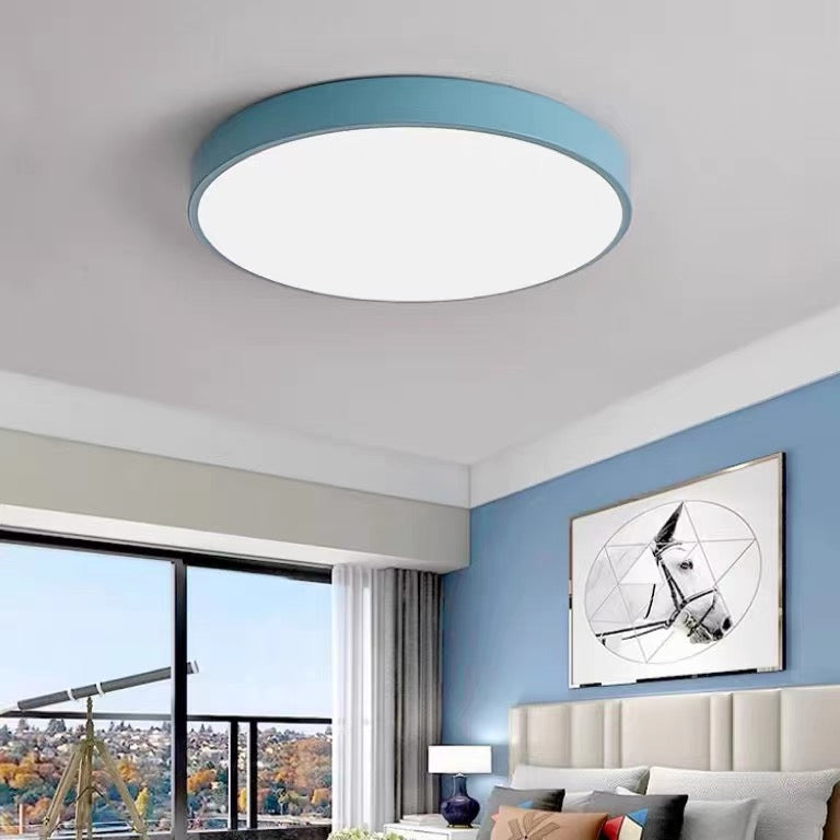 LED Ceiling Light Round Flush Mount | Iron &, Multi-Size | Galia