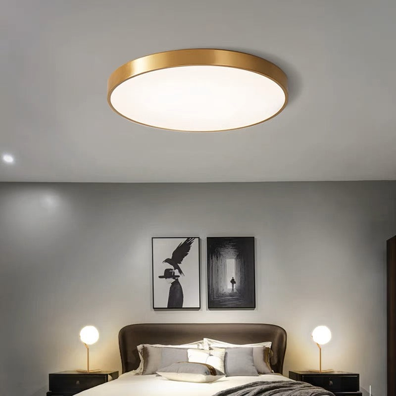 LED Ceiling Light Round Flush Mount | Iron &, Multi-Size | Galia
